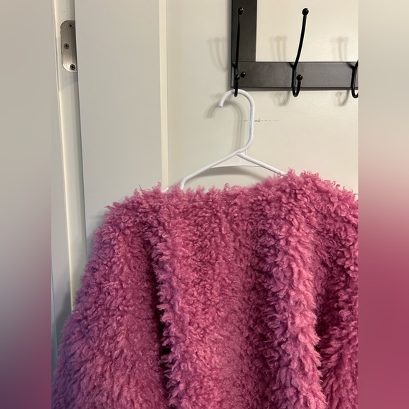 Free People Lena Teddy Jacket in Rose Bud - Picture 12 of 13